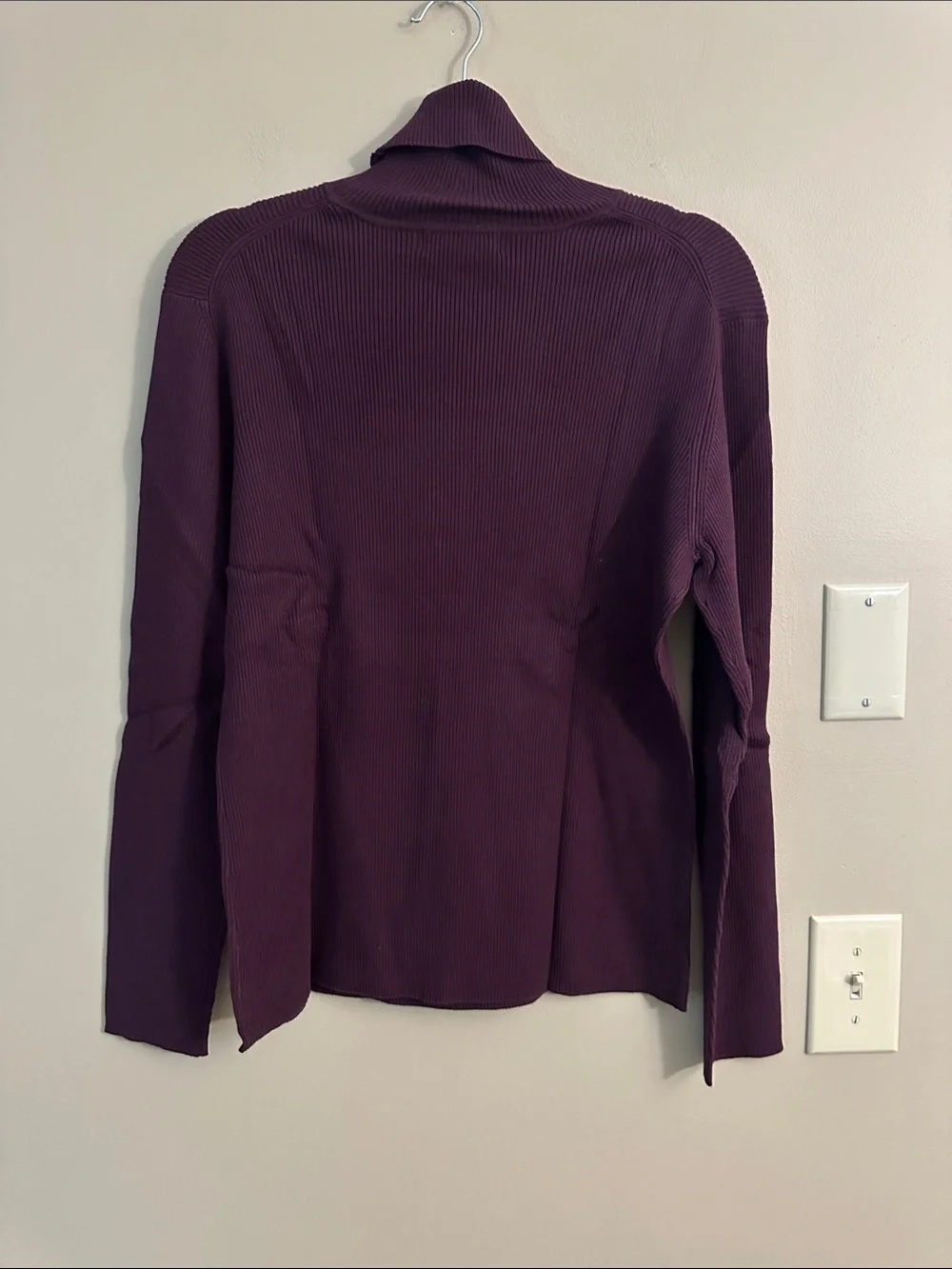 Eddie Bauer Plum Ribbed Turtleneck